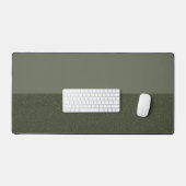 Mat De Bureau À Deux Tons Vert Moss - Personnalisa (Clavier et souris)