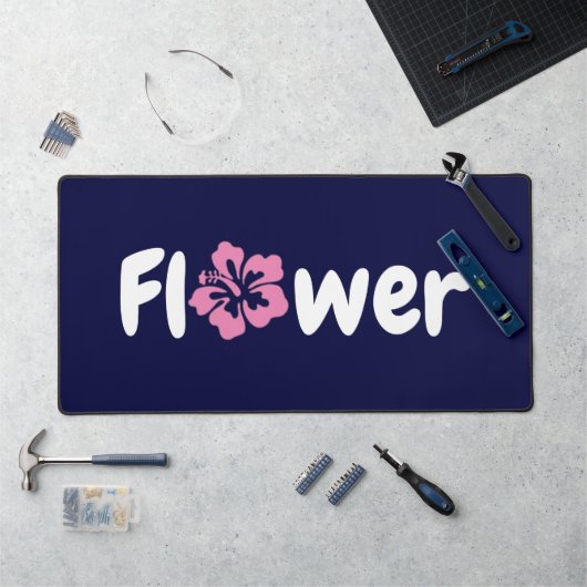 Mat de bureau à fleurs (Poste de travail)