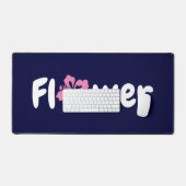 Mat de bureau à fleurs (Clavier et souris)