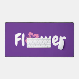 Mat de bureau à fleurs