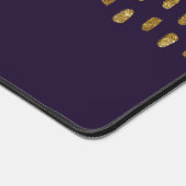 Mat de bureau Abstrait Gold et Purple avec Monogra (Coin)