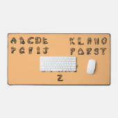 Mat de bureau - Alphabet de ligne (Clavier et souris)