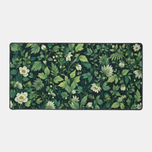 Mat de bureau Art nouveau - Sage Green Floral (Recto)
