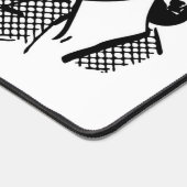 Mat de bureau avec Dame rétro * Revenir au travail (Coin)