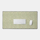 Mat de bureau avec design feuille vert antique (Clavier et souris)