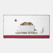 Mat de bureau avec drapeau de Californie, États-Un (Clavier et souris)
