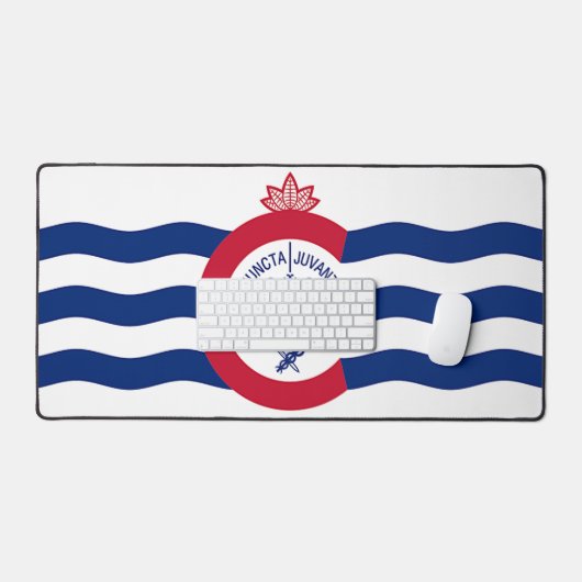 Mat de bureau avec drapeau de Cincinnati, USA (Clavier et souris)