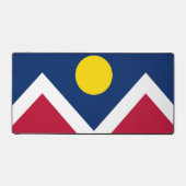Mat de bureau avec drapeau de Denver, USA (Recto)