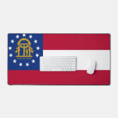 Mat de bureau avec drapeau de Géorgie, USA (Clavier et souris)
