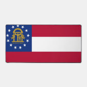 Mat de bureau avec drapeau de Géorgie, USA (Recto)