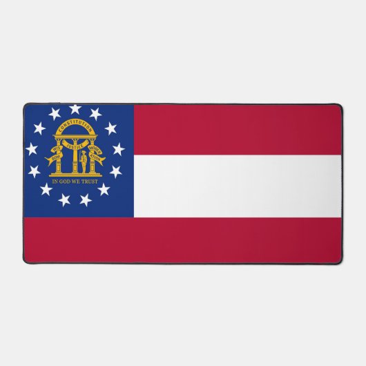 Mat de bureau avec drapeau de Géorgie, USA (Recto)