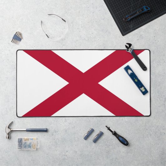 Mat de bureau avec drapeau de l'Alabama, États-Uni (Poste de travail)