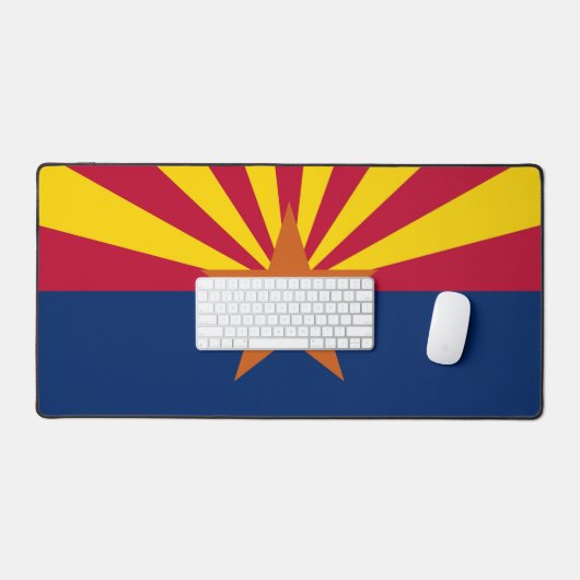 Mat de bureau avec drapeau de l'Arizona, États-Uni (Clavier et souris)