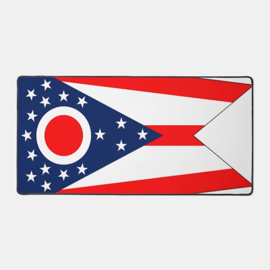 Mat de bureau avec drapeau de l'État de l'Ohio, Ét (Recto)