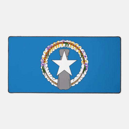 Mat de bureau avec drapeau de Mariana du Nord, Éta (Recto)