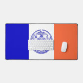 Mat de bureau avec drapeau de New York City, USA (Clavier et souris)