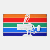 Mat de bureau avec drapeau de Saint-Pétersbourg (Clavier et souris)