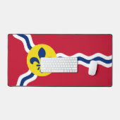 Mat de bureau avec drapeau de St. Louis, USA (Clavier et souris)