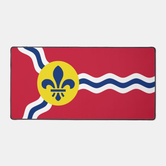 Mat de bureau avec drapeau de St. Louis, USA (Recto)