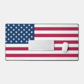 Mat de bureau avec drapeau des États-Unis (Clavier et souris)