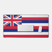 Mat de bureau avec drapeau d'Hawaii, États-Unis (Clavier et souris)