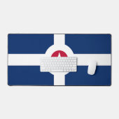 Mat de bureau avec drapeau d'Indianapolis, États-U (Clavier et souris)
