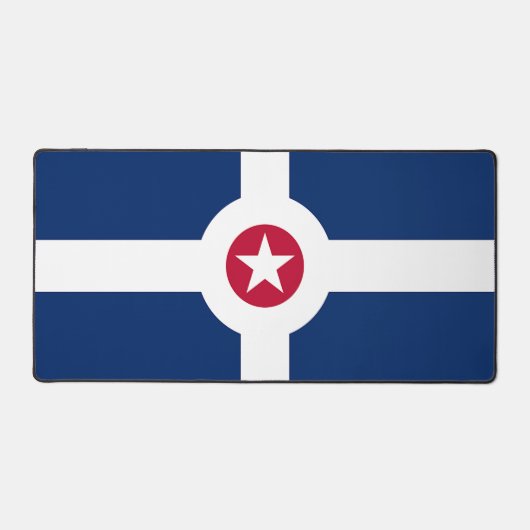 Mat de bureau avec drapeau d'Indianapolis, États-U (Recto)