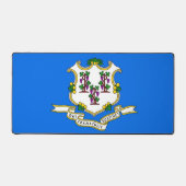 Mat de bureau avec drapeau du Connecticut, USA (Recto)