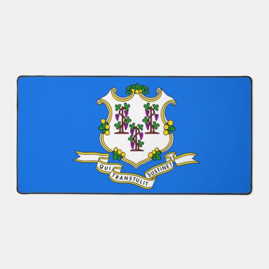 Mat de bureau avec drapeau du Connecticut, USA (Recto)