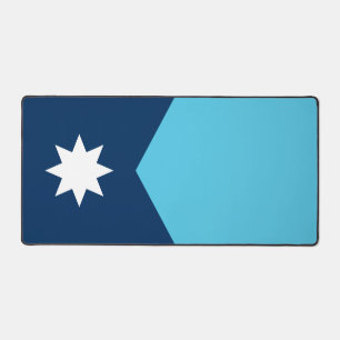 Mat de bureau avec drapeau du Minnesota, États-Uni