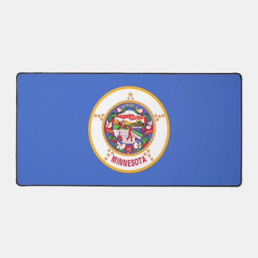 Mat de bureau avec drapeau du Minnesota, États-Uni (Recto)