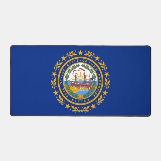 Mat de bureau avec drapeau du New Hampshire, USA (Recto)