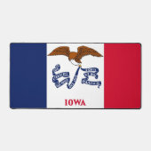 Mat de bureau avec le drapeau de l'Iowa, États-Uni (Recto)