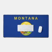 Mat de bureau avec le drapeau du Montana, USA (Clavier et souris)