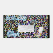 Mat de bureau avec message de protection pour anim (Clavier et souris)