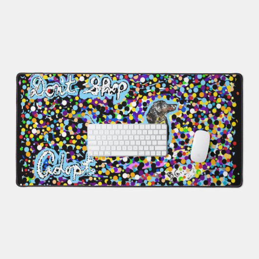 Mat de bureau avec message de protection pour anim (Clavier et souris)