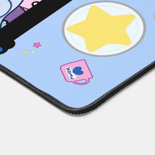 Mat de bureau bleu (Coin)