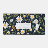 Mat de bureau botanique - Mousepad floral avec Cot (Clavier et souris)