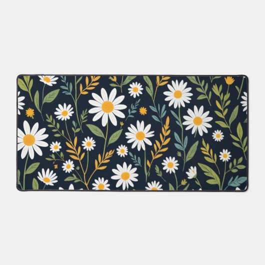 Mat de bureau botanique - Mousepad floral avec Cot (Recto)