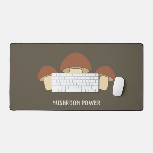 Mat de bureau Brown de champignons (Clavier et souris)