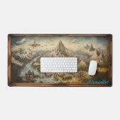 Mat de bureau de carte d'Imaginaire personnalisé (Clavier et souris)