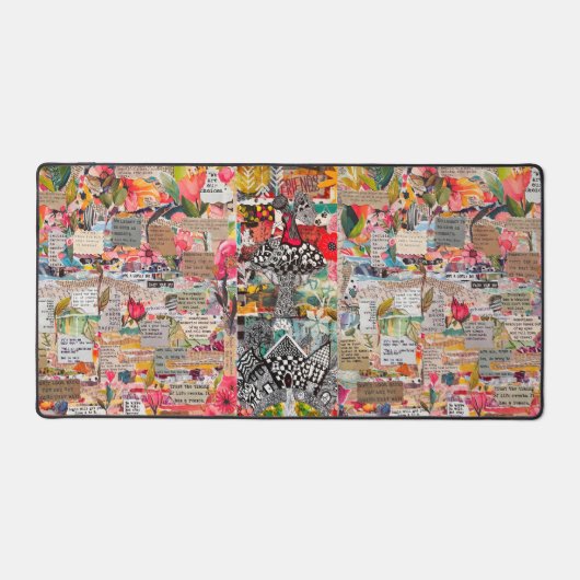 Mat de bureau de collage multimédia mixte (Recto)