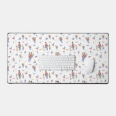 Mat de bureau de fêtes des pères (Clavier et souris)