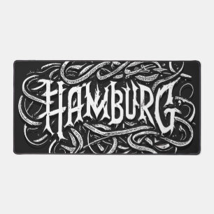 Mat de bureau de Hambourg - Musique métallique lou