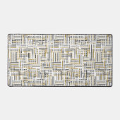 Mat De Bureau De Jeux Géométriques Abstrait Noir E (Recto)