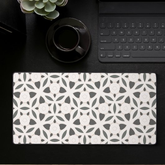 Mat De Bureau De Jeux Géométriques Abstrait Noir E