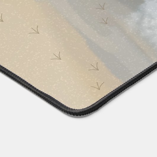 Mat de bureau de mouettes soies (Coin)