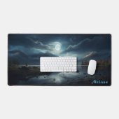 Mat de bureau de nuit à lumière de lune personnali (Clavier et souris)