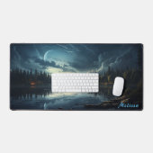 Mat de bureau de nuit à lumière de lune personnali (Clavier et souris)