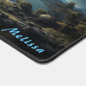 Mat de bureau de nuit à lumière de lune personnali (Coin)